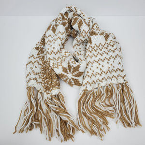 Capelli of New York l Snow Print Knit Scarf